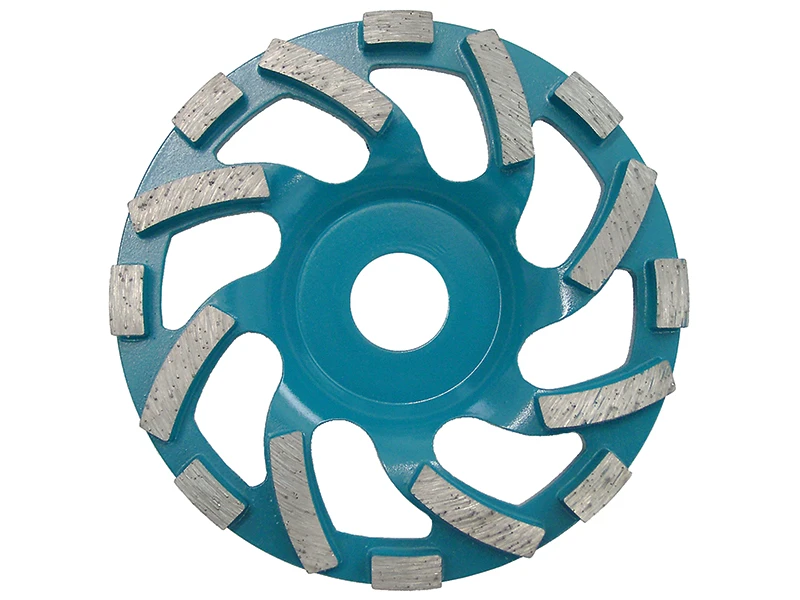 Disc Dia-Schleifteller "Whirl-Beton" Ausführung: zweireihig, wasserblau Ø 125 x 7 x 22,2 mm 14162