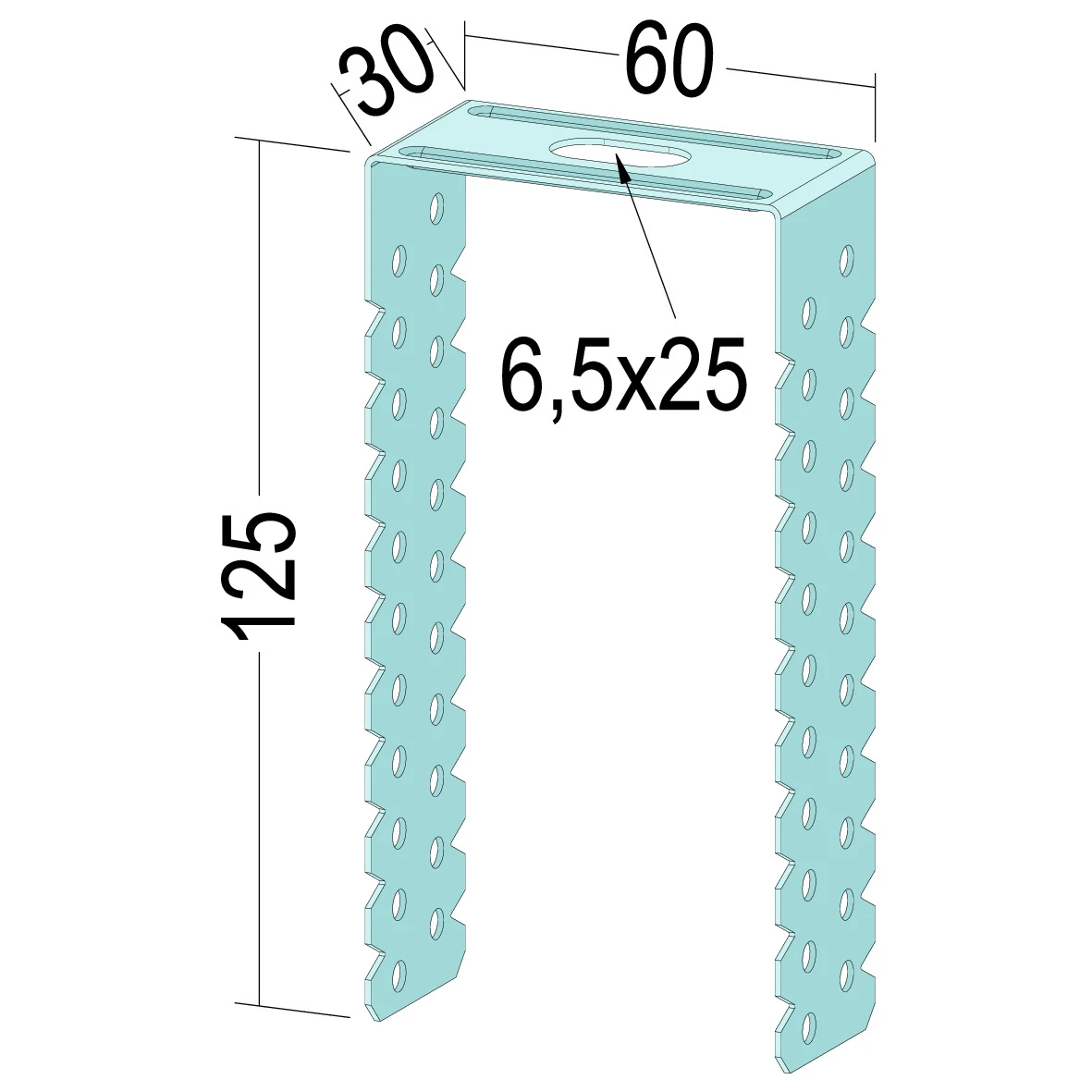 Direktabhänger für CD 60/27 flach 125 mm (100 Stück/Paket)