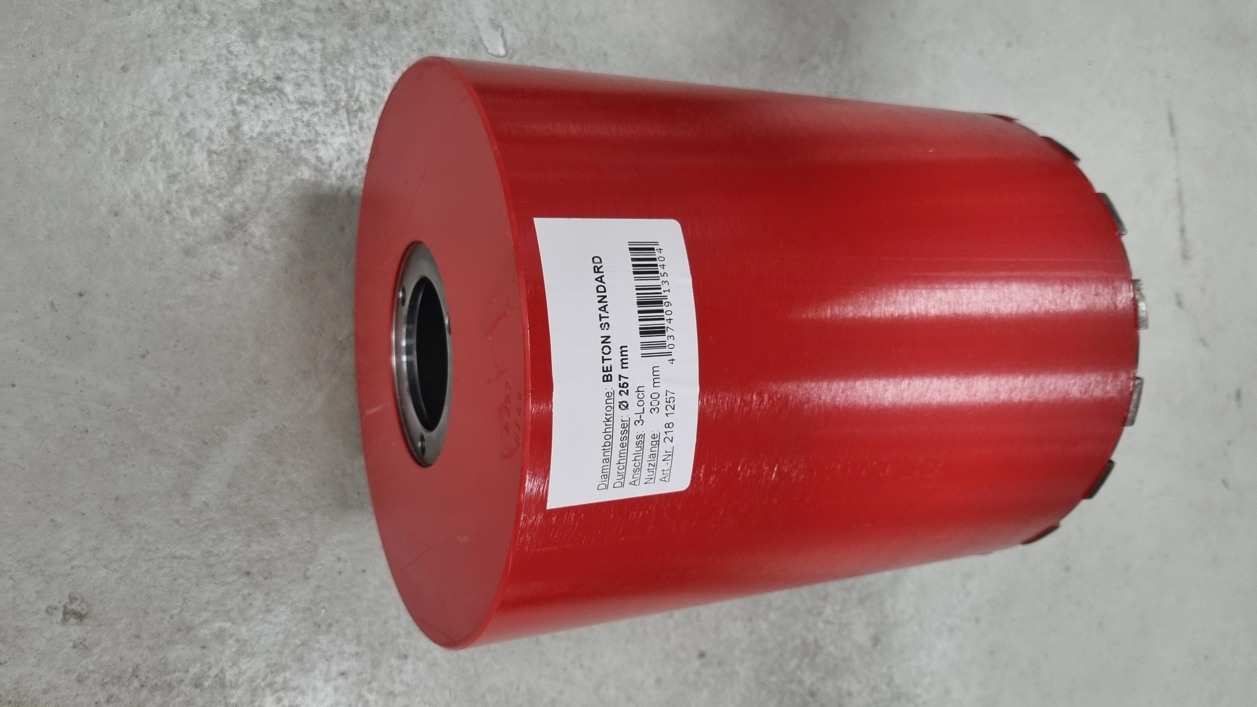 Disc Diamant-Universal Bohrkrone Anschluß 3 Loch Nutzlänge 300 mm ⌀ 257 mm