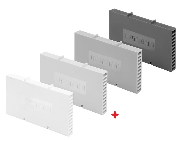 Stoßfugenlüfter 1,2x6x11,5,silbergrau, RAL 7001, VE 300