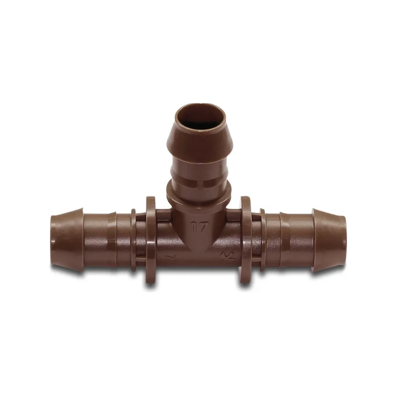 Bevo Rain Bird T-Stück Kunststoff 17 mm Tülle 3,5bar Braun Typ XFF17, 7021558