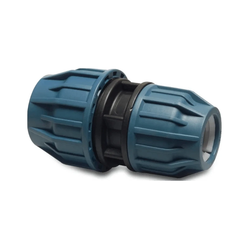 Bevo Jason Reduzierkupplung PP 32 mm x 25 mm Klemm 16bar Schwarz/Blau 0706133 DVGW/KIWA/WRAS/SVGW