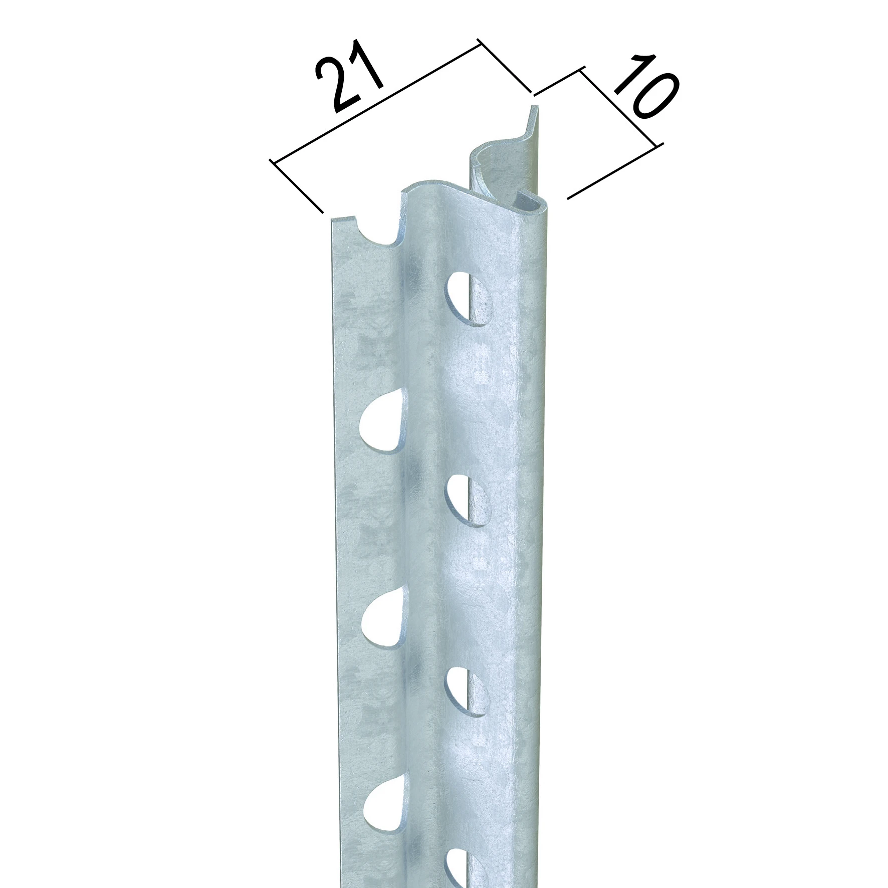 Schnellputzprofil 10 mm - 3000 x 20 x 10mm