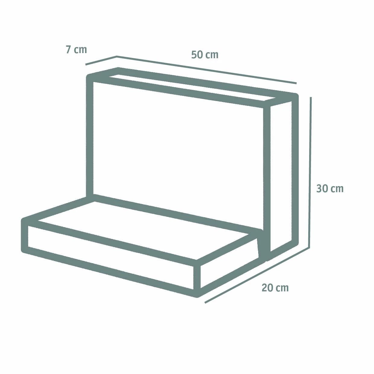 Diephaus L-stein Grau 30/50/20/7 Cm