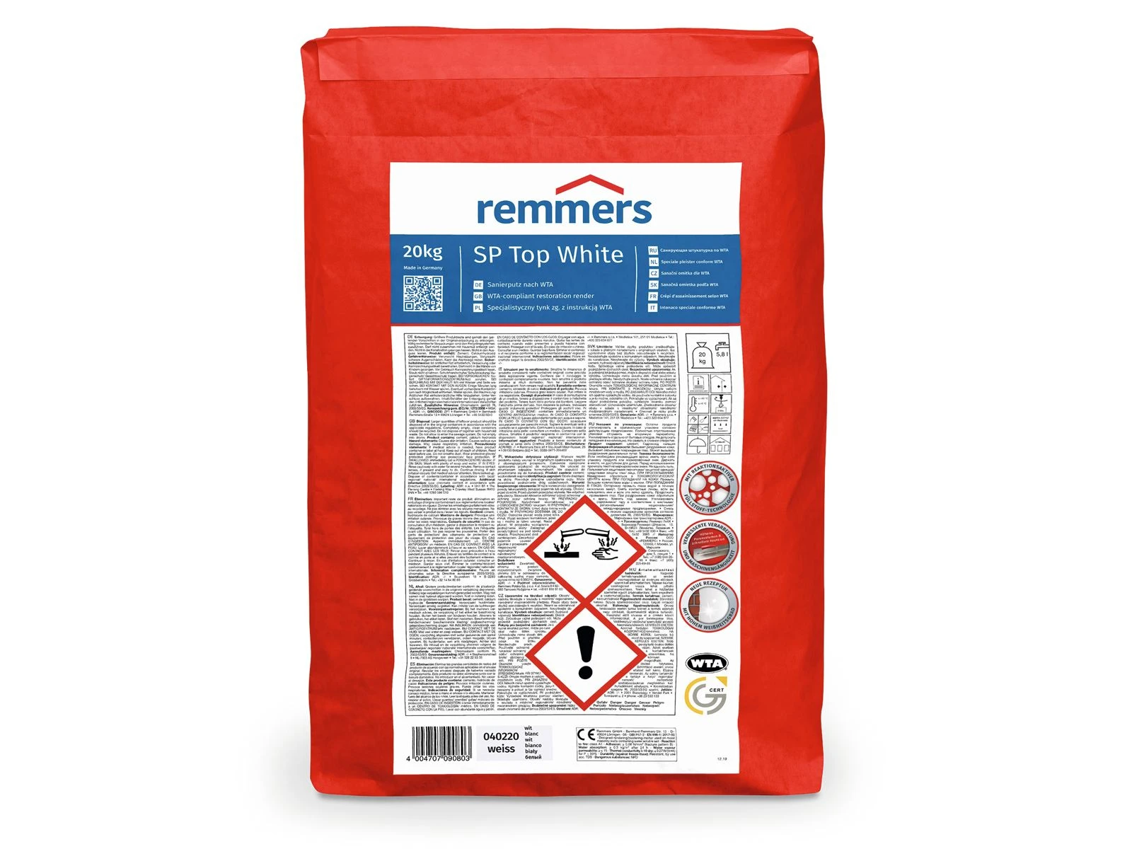 Remmers SP Top White Sanierputz weiß Art.Nr. 00402