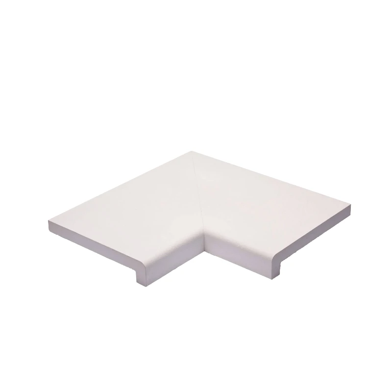 WeserWaben Croisette Beckenrandsteine L-Profil Element Ecke 90° 49,5/49,5 x 31,0 x 6,0 -3,0