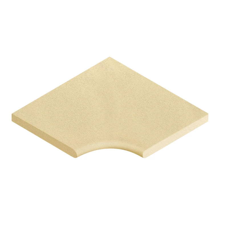 WeserWaben Licia Beckenrandstein Element Innenwinkel R 20 49,6/49,6 x 31,0 x 3,5 Champagne