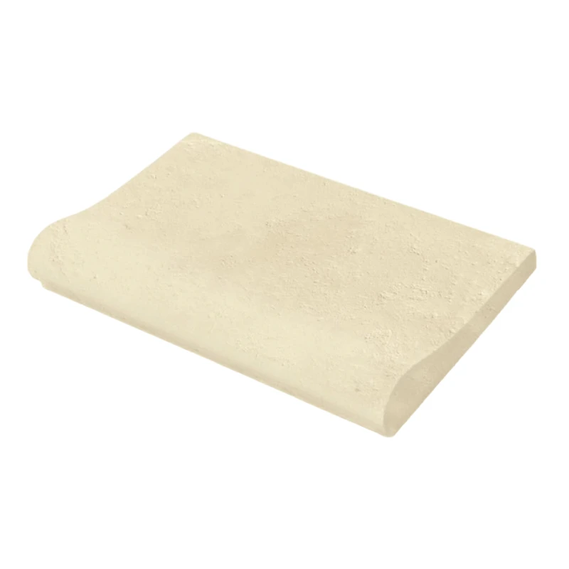 WeserWaben Solum Beckenrandstein gewölbt Element gerade* 49,5 x 33,0 x 3,2 - 6,5 Champagne