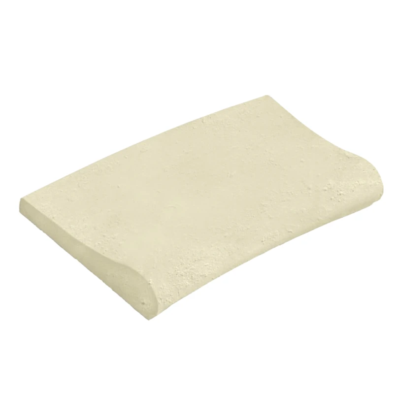 WeserWaben Solum Beckenrandstein gewölbt Element Innenrundung R 100* 45,0 x 33,0 x 3,2 - 6,5 Champagne