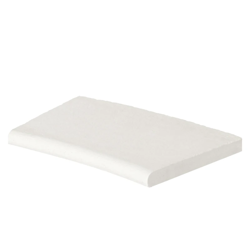 WeserWaben Aquitaine Beckenrandstein gewölbt Element Innenrundung R 175* 49,0 x 33,0 x 3,2 - 6,5 Weiß