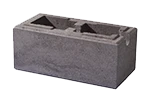 WeserWaben Vario-Line Einsatzstein 1/1 40,0 x 20,0 x 16,7 Grau-Anthrazit meliert