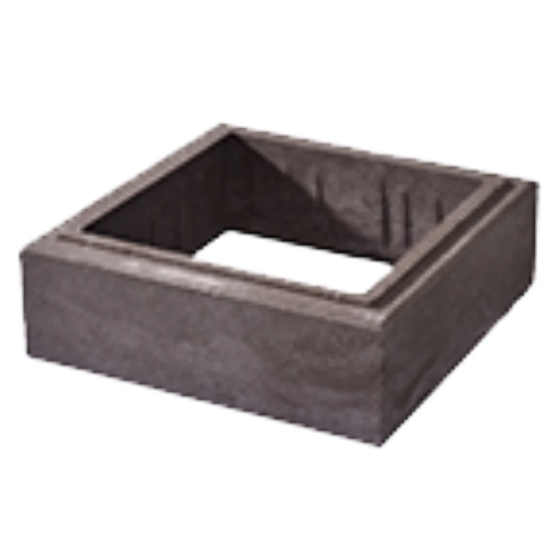 WeserWaben Trend-Line Pfeilerelement 36,5 x 36,5 x 12,0 Grau-Weiss meliert