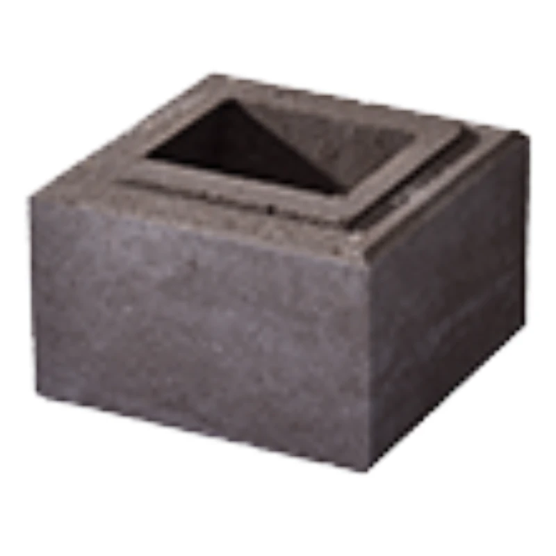 WeserWaben Trend-Line Mauerstein 1/2 19 x 19 x 12 Grau Terra meliert