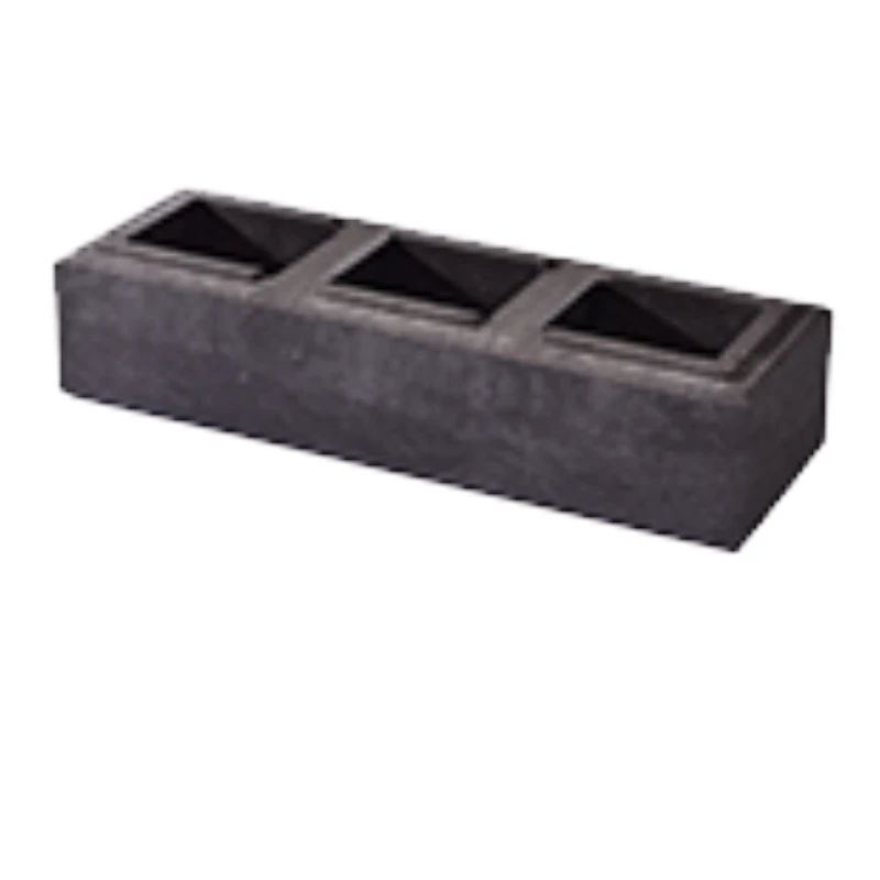 WeserWaben Trend-Line Long Mauerstein 1 1/2 57 x 19 x 12 Anthrazit nuanciert