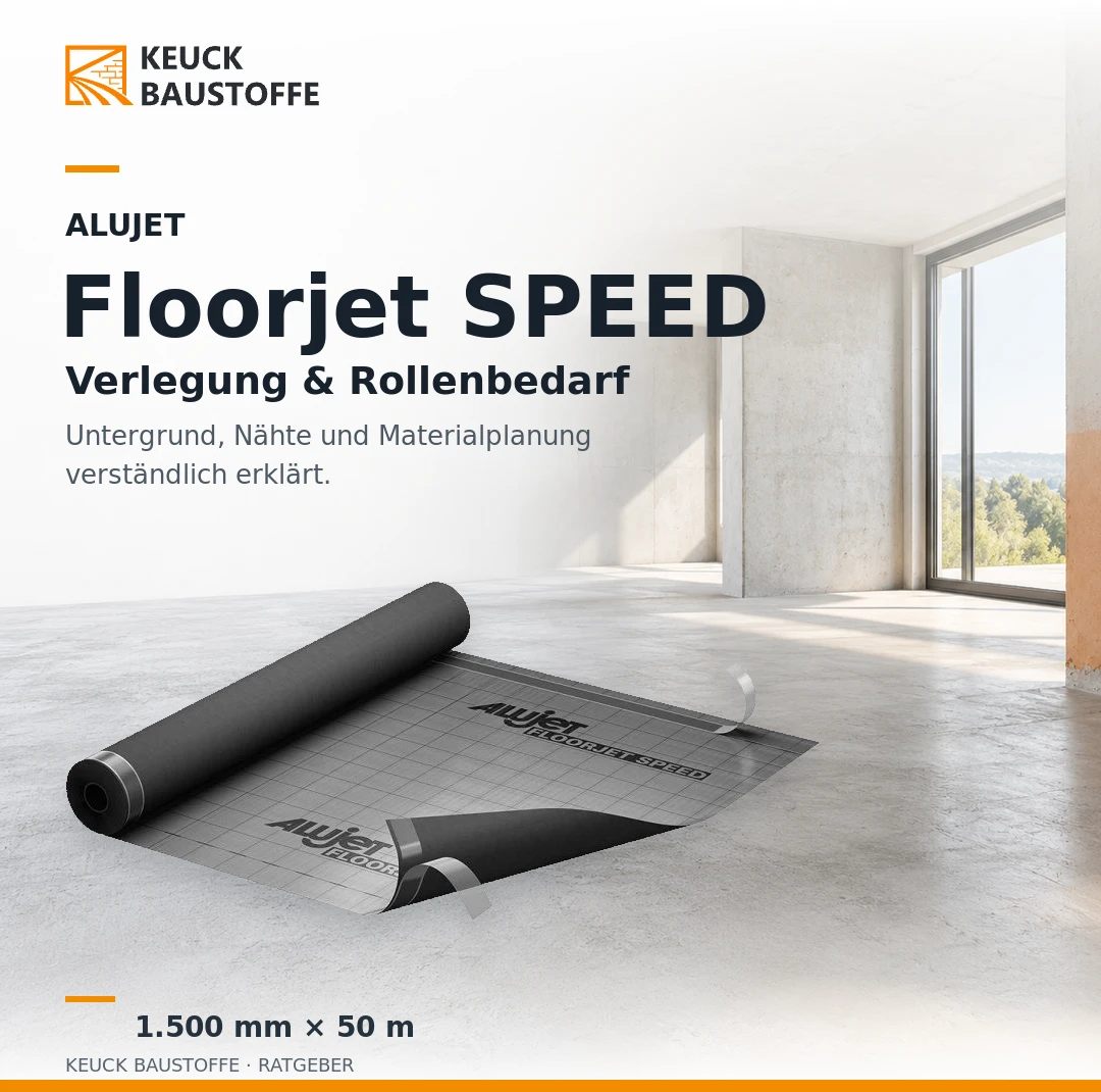 ALUJET Floorjet SPEED: Verlegung, Anschlüsse und Rollenbedarf