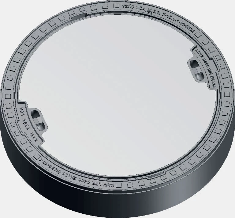 BEGU Schachtabdeckung Kl. D400 o. Lüftung, rund, LW600 Betonguss-Rahmen EN 124 / DIN 1229 Betonguss-Deckel, mit dämpfender Einlage TOPPREN