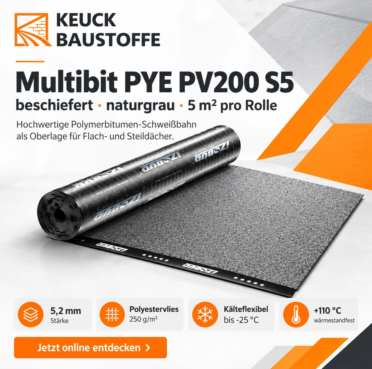 Multibit PYE PV200 S5: Oberlage und Rollenbedarf