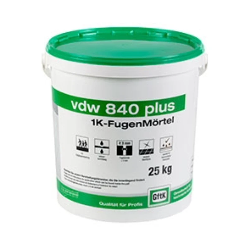 vdw 840 plus steingrau: Verbrauch & Fugenbreite | keuck