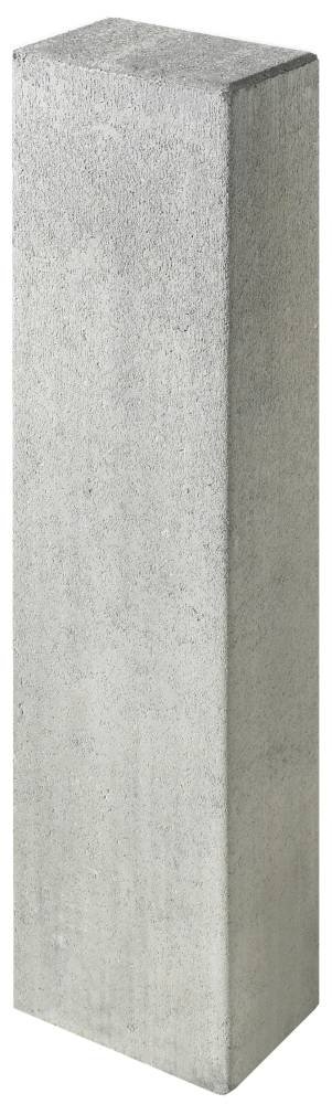 Rechteck-Palisade 18/12/40 cm mit Fase, naturgrau