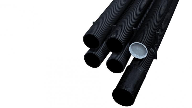 Kabuflex S Kabelschutzrohr PE m.Steckmuffe DN175mm gewellt in Stangen je 6 mtr.
