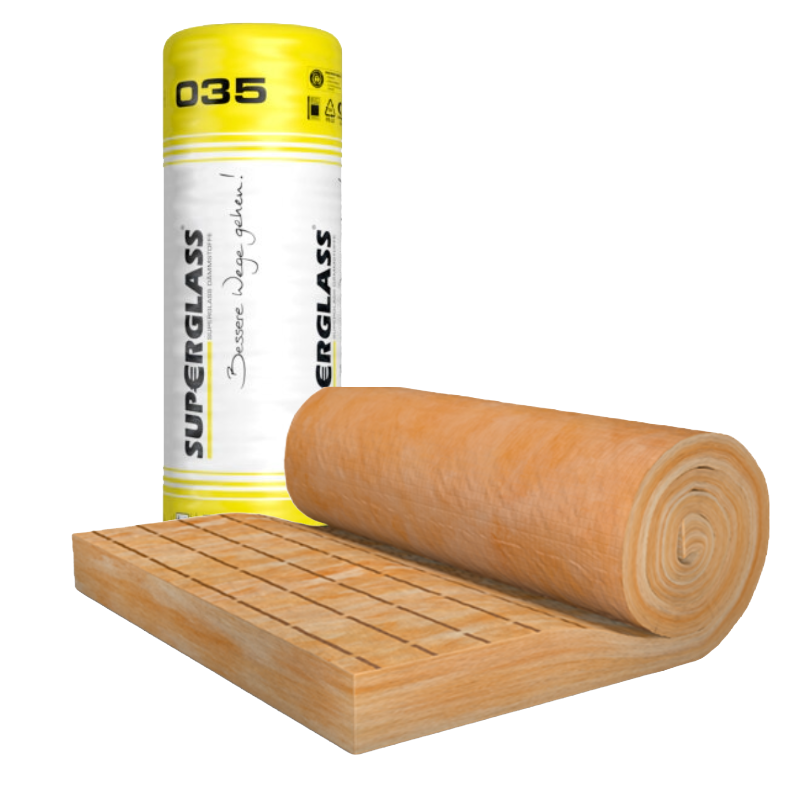 Superglass-Klemmfilz KF2-035 2.600x1.200x240 mm (3,120 M2 /1 Rolle // 18 Rol / 56,160 M2/ 1 Palette)
