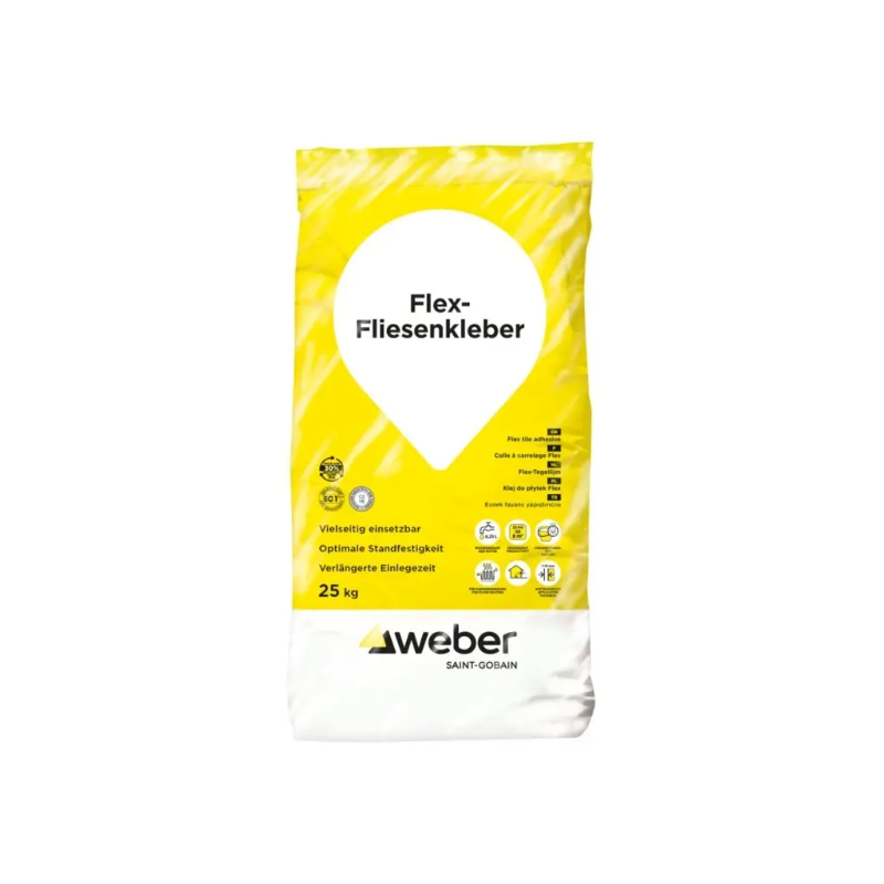Weber Flex-Fliesenkleber grau, 25kg