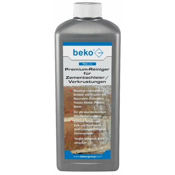 Beko TecLine Premium-Reiniger für Zementschleier/Verkrustungen 1 l Flasche