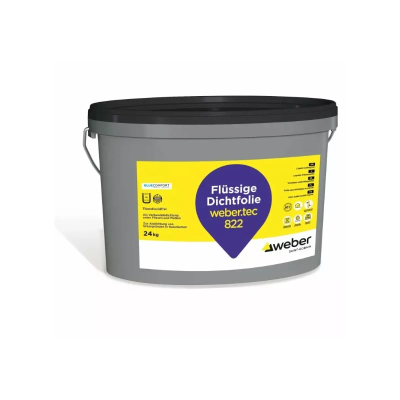 weber.tec 822 grau, 24kg/Eimer Flüssige Dichtfolie Wand